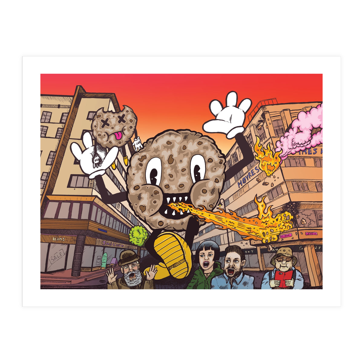 Cookie Monster 12.3% ABV Bourbon Barrel Aged Coconut Chocolate Chip Stout - Amundsen Brewery (Print Only)