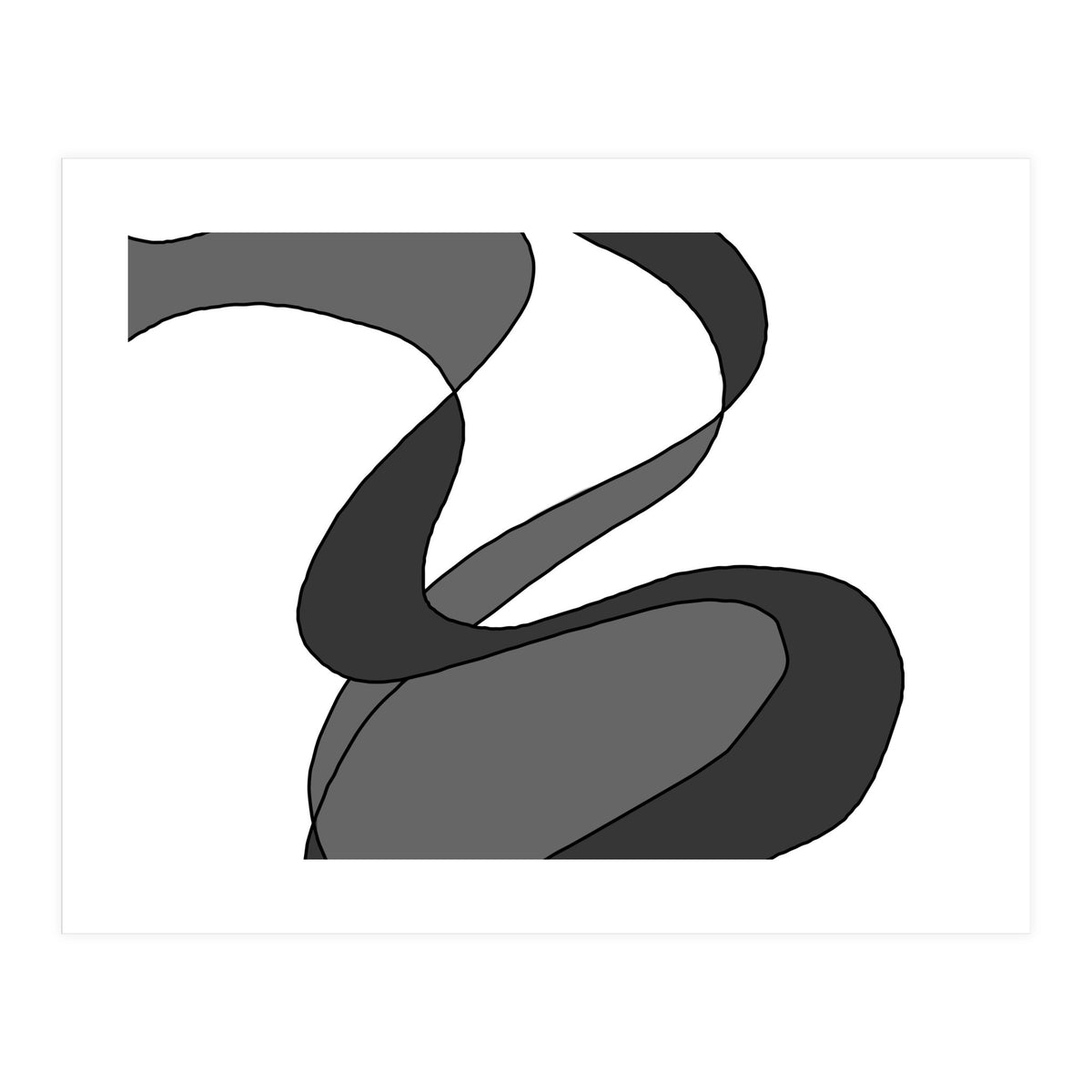 Grey Waves 9 (Print Only)