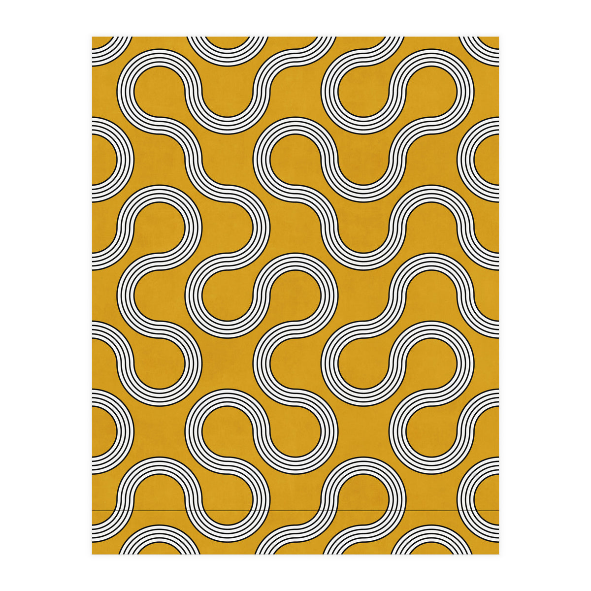 My Favorite Geometric Patterns No.31 - Mustard Yellow (Print Only)