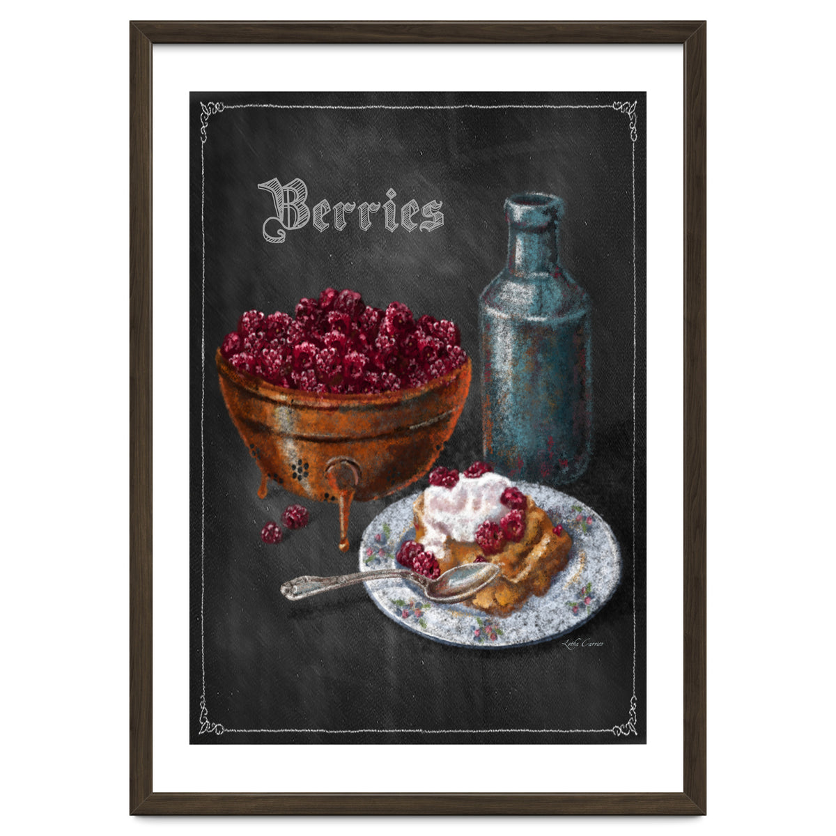 Berries Chalkboard Art
