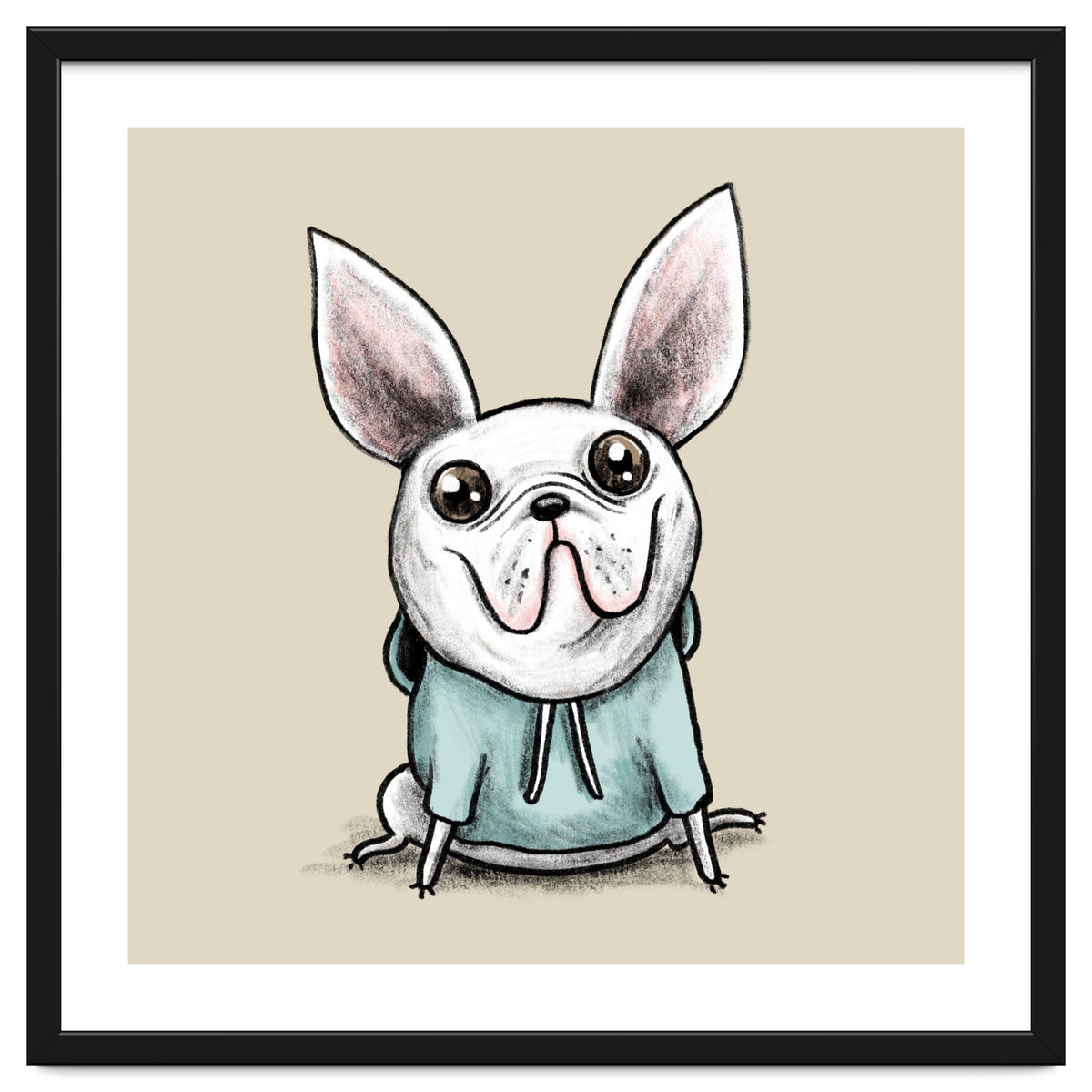 French Bulldog in a Hoodie