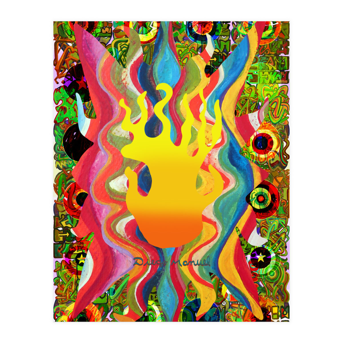 Fuego Y Graffiti 9 (Print Only)