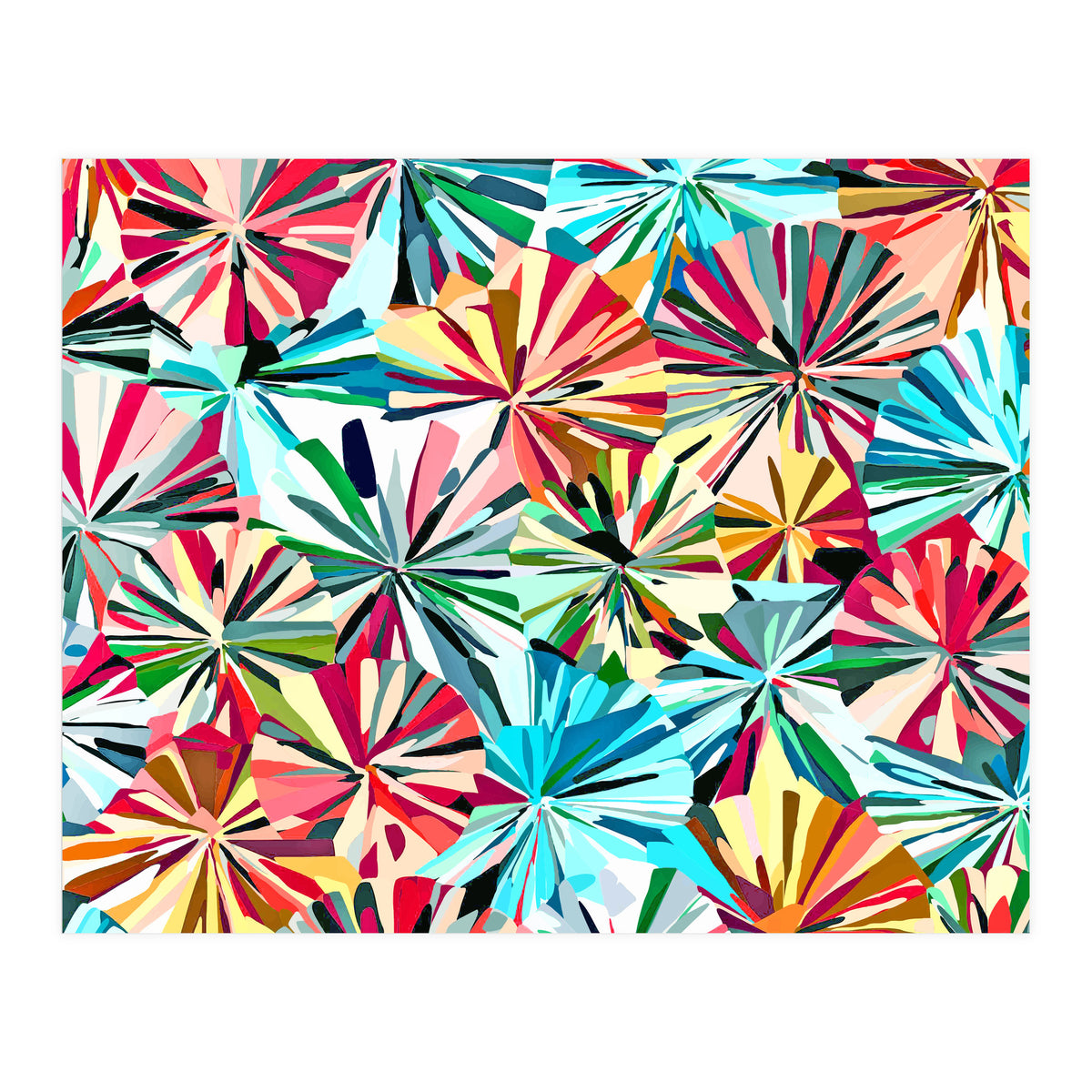 Paper Fans Abstract (Print Only)