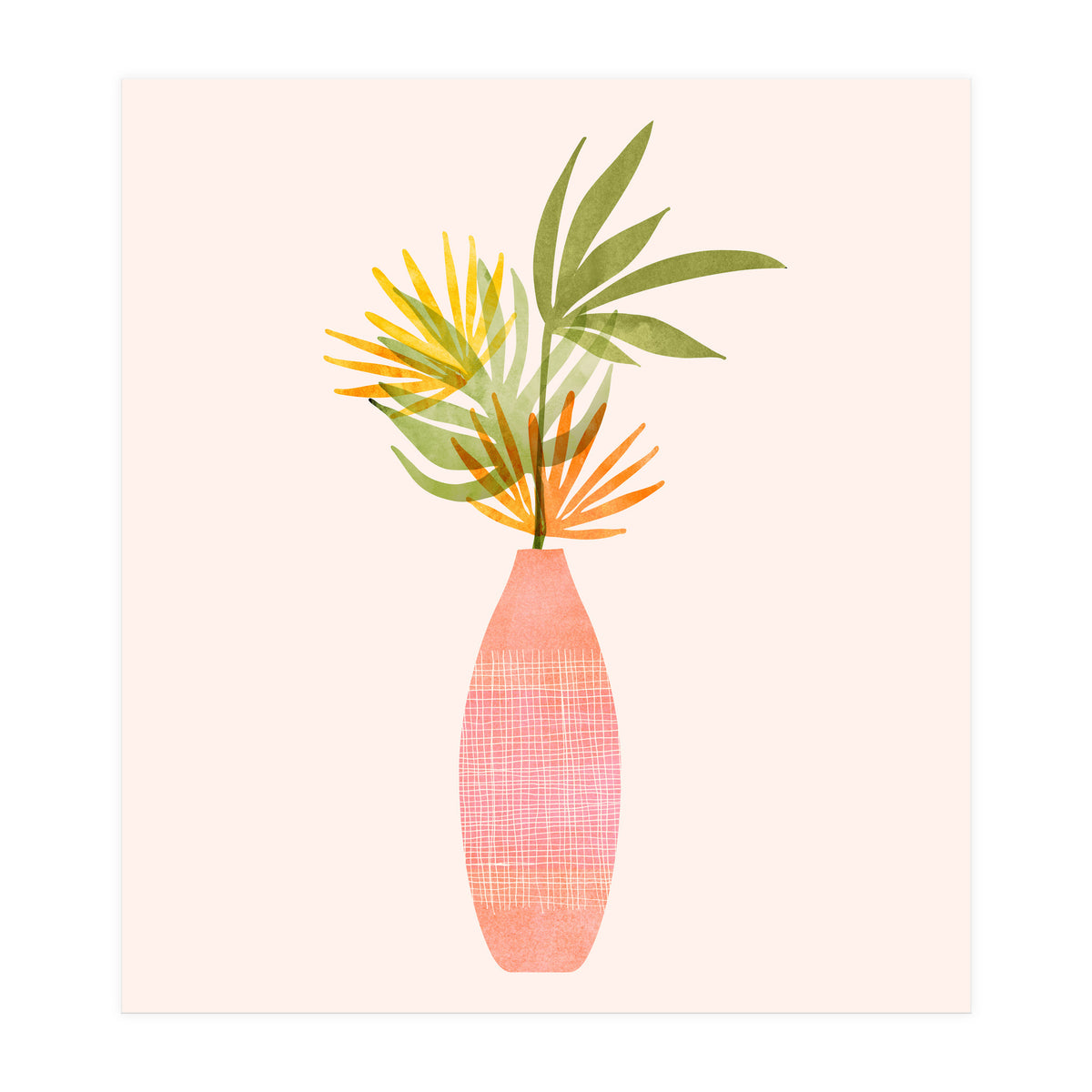 Modern Tropical Summer Bouquet (Print Only)