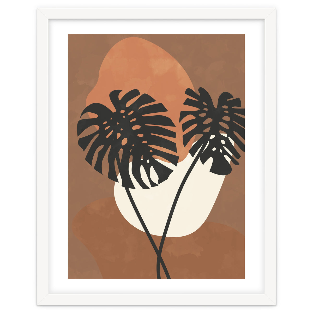 Boho Earth Tones Monstera