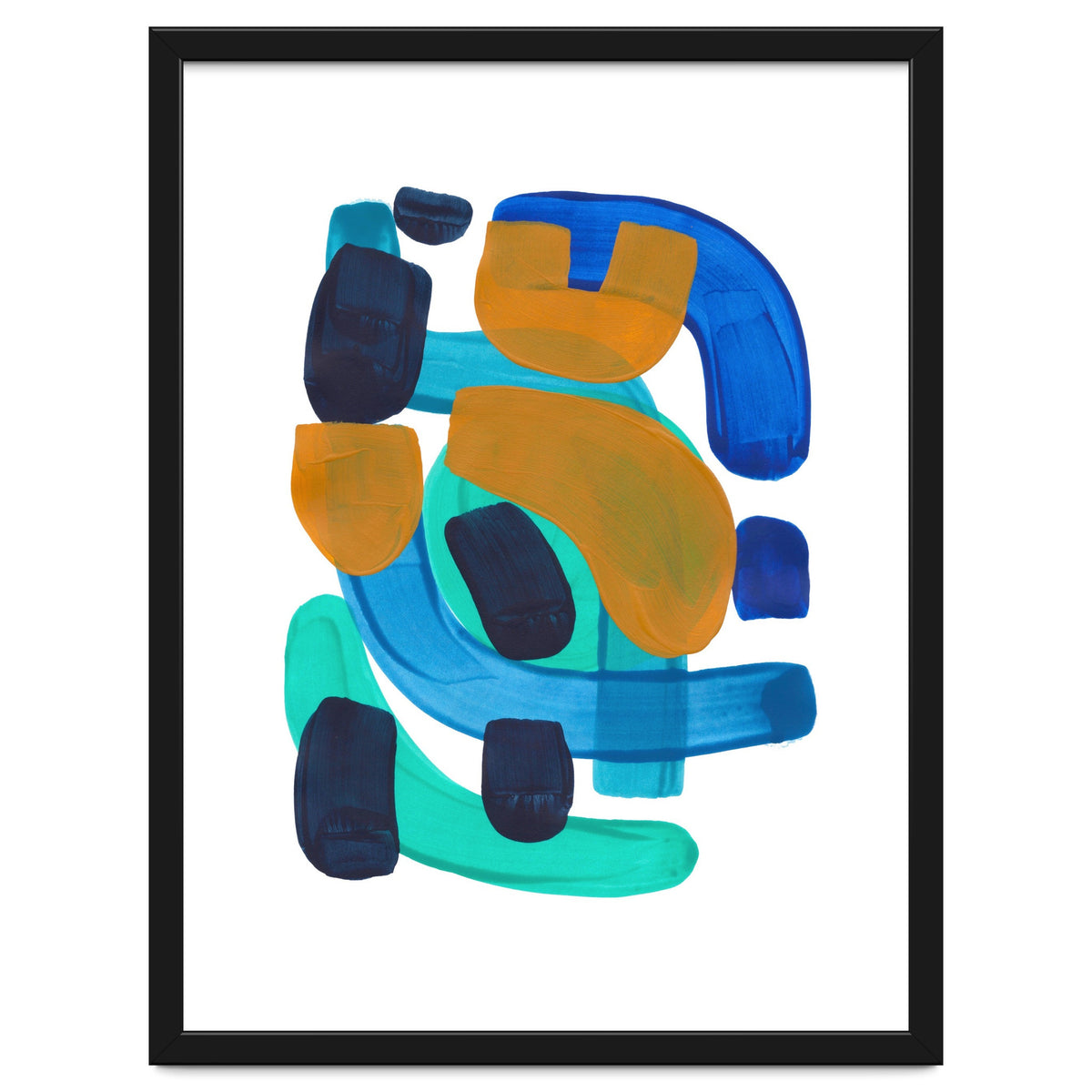 Marine Shapes Yellow Accent