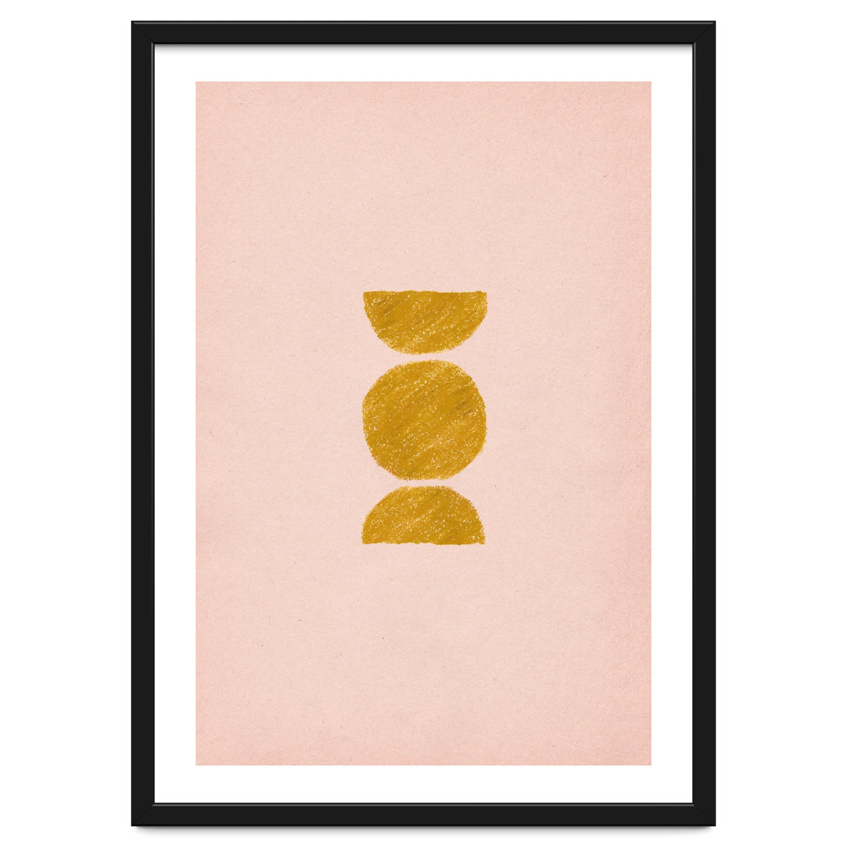 Pink and rust minimalist shapes