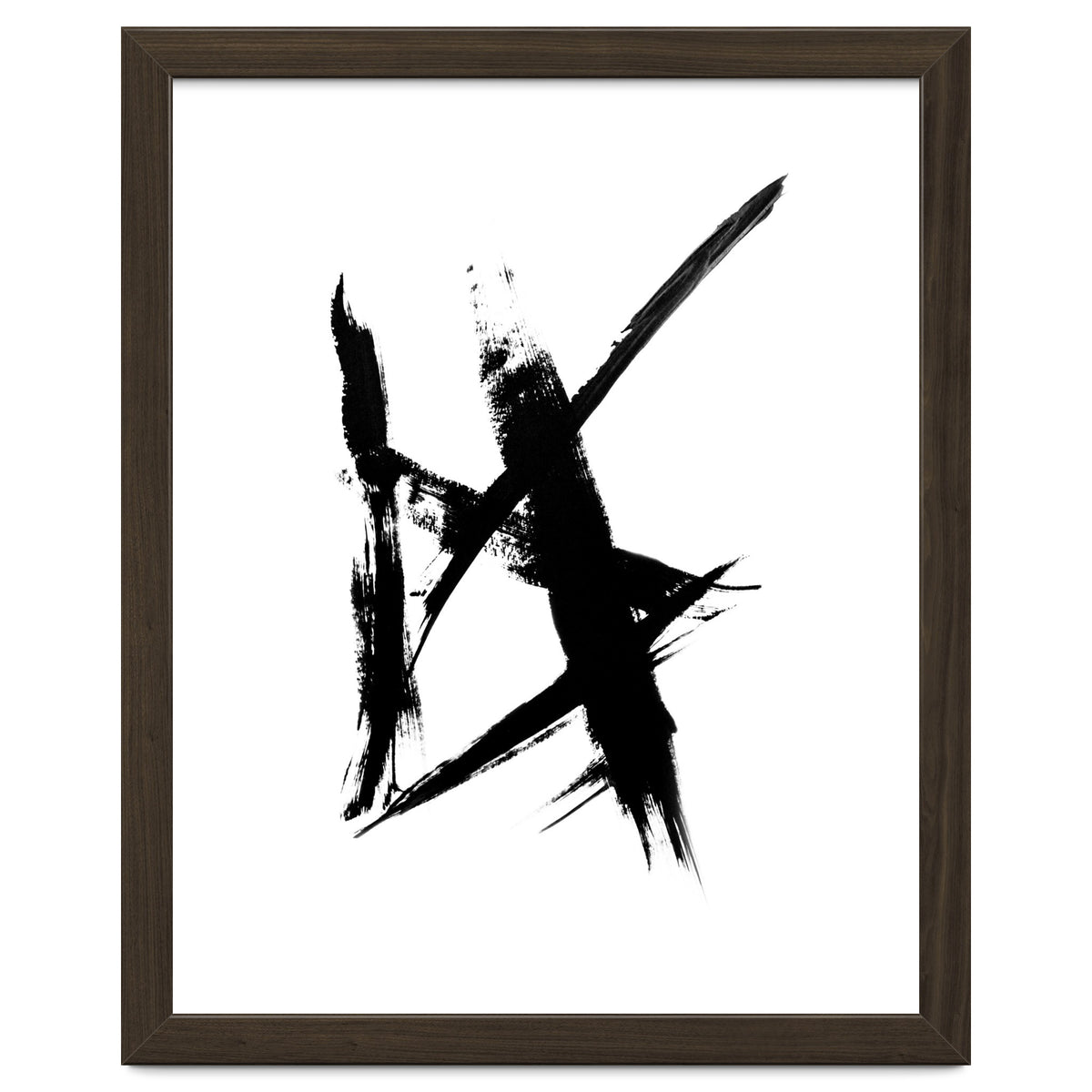 Abstract Brushstroke Print