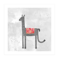 Llama With Fancy Blanket (Print Only)