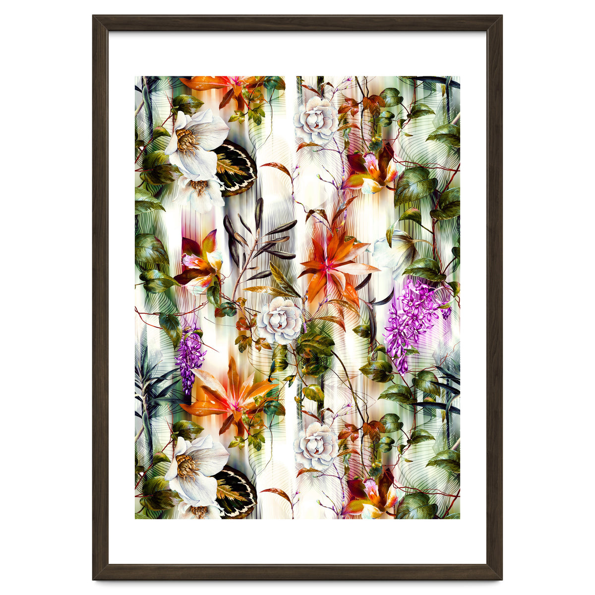 Abstract Motion Blur Floral