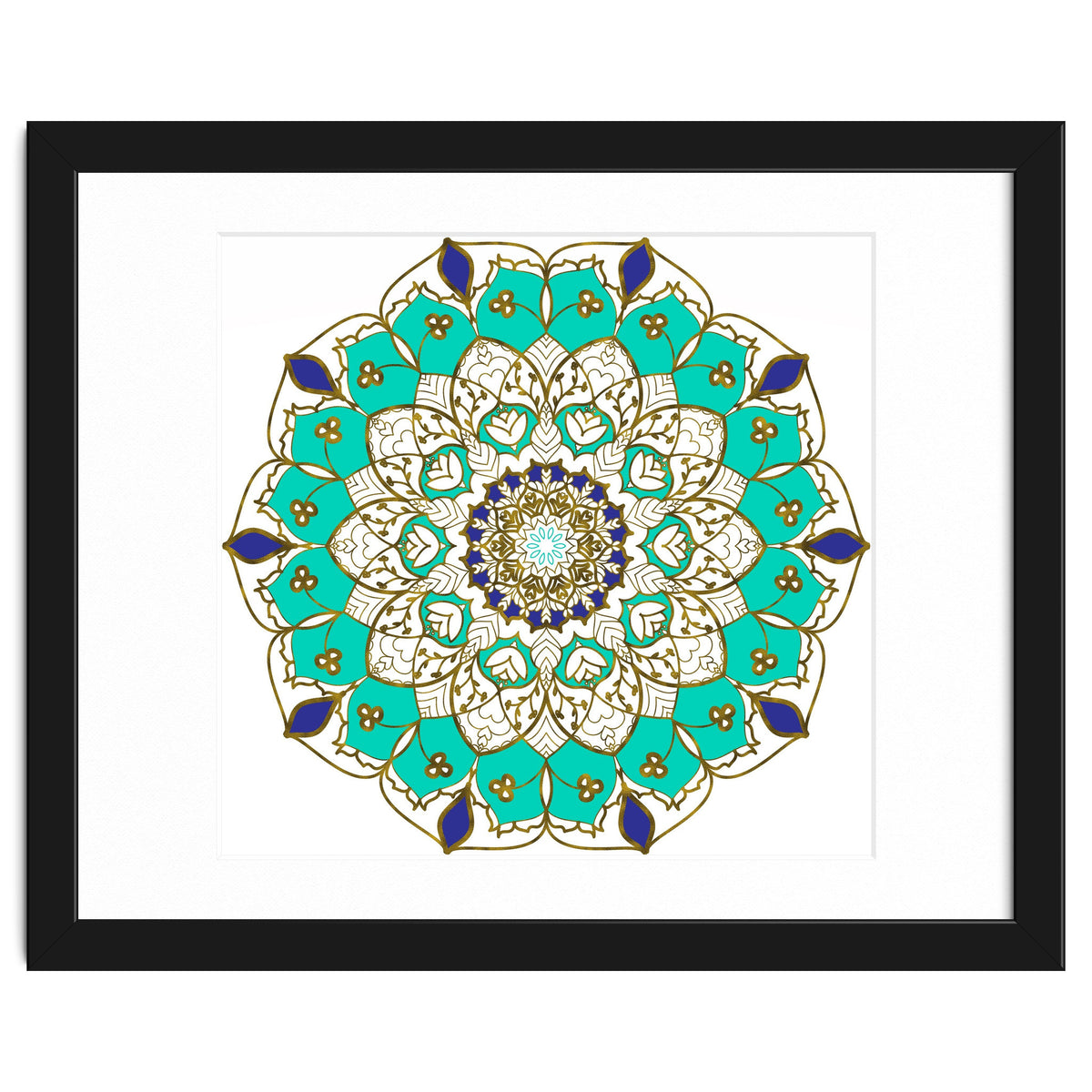 Blue and Gold Mandala