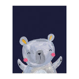 Woodland Bear On Navy (Print Only) thumbnail