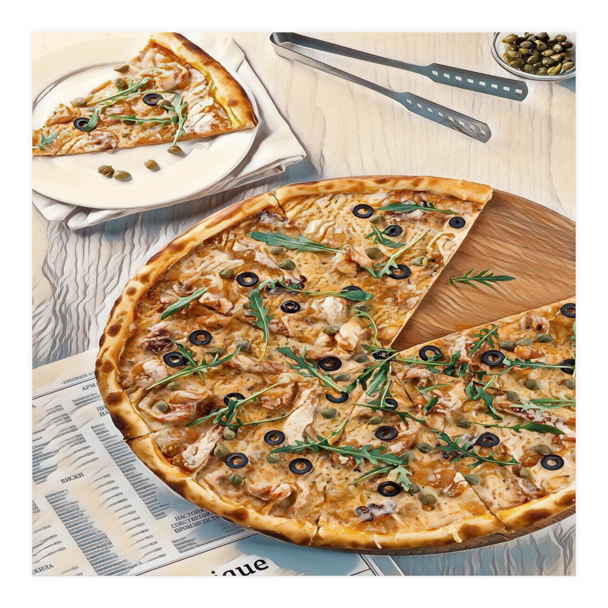 A Pizza A Day Takes The Sadness Away (Print Only)