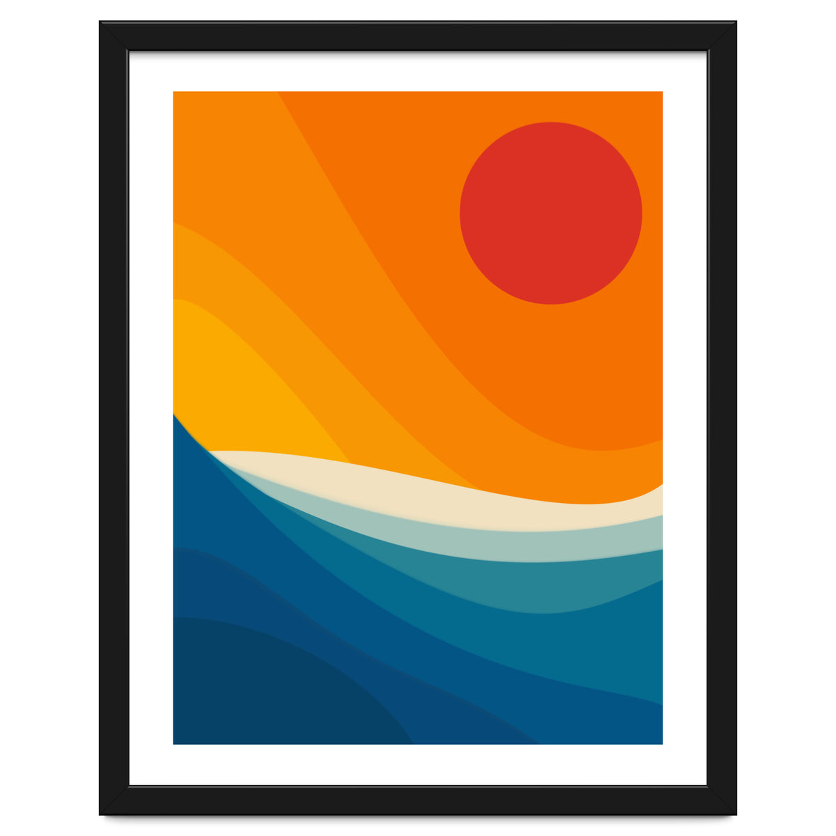 Abstract landscape art