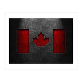 Canadian Flag Stone Texture (Print Only) thumbnail