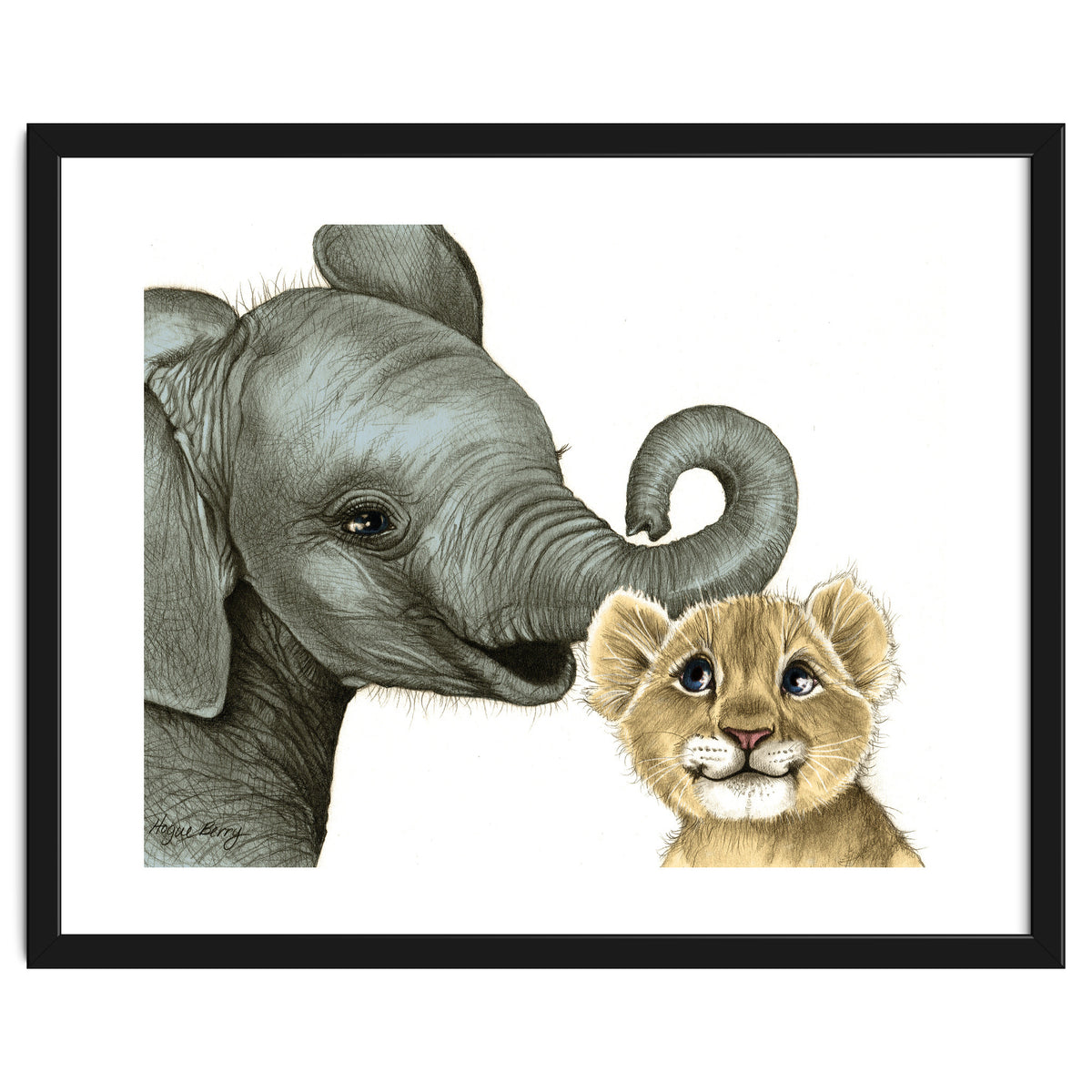 Best Friends, Elephant and Lion