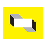 Geometric Shapes No. 50 - yellow, black & grey (Print Only) thumbnail