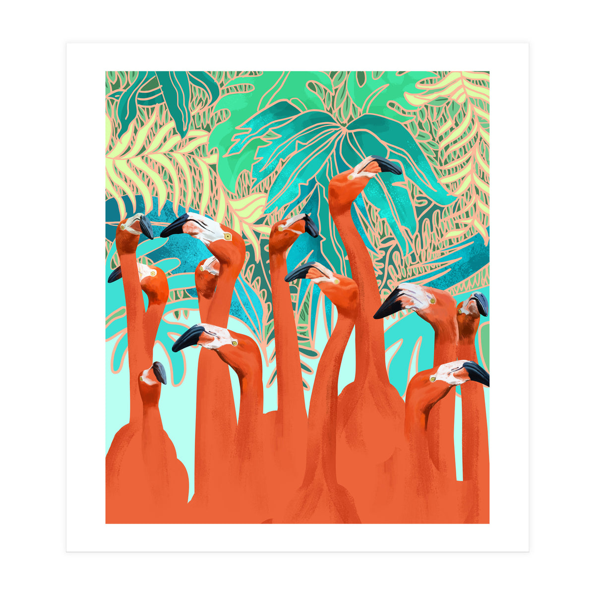 Flamingo Party (Print Only)