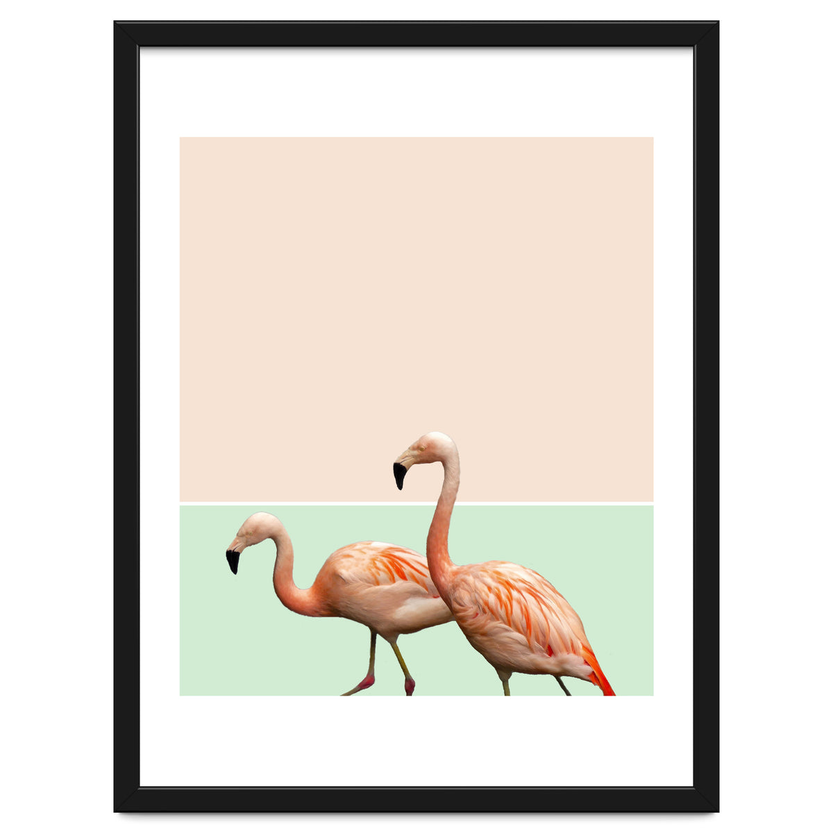 Flamingo Pastel Art