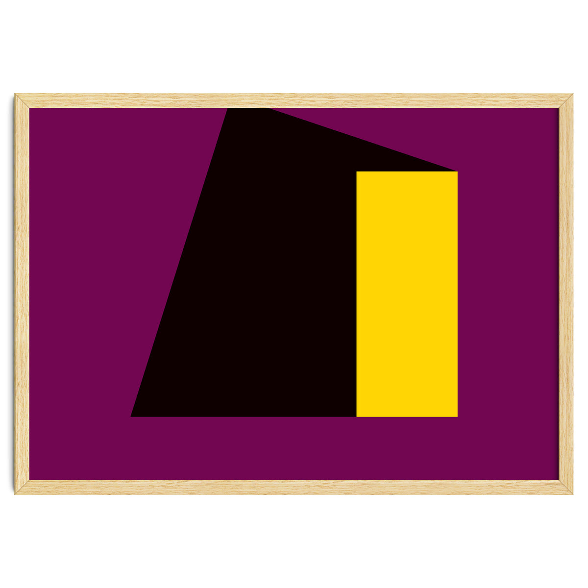 Geometric Shapes No. 55 - purple & yellow