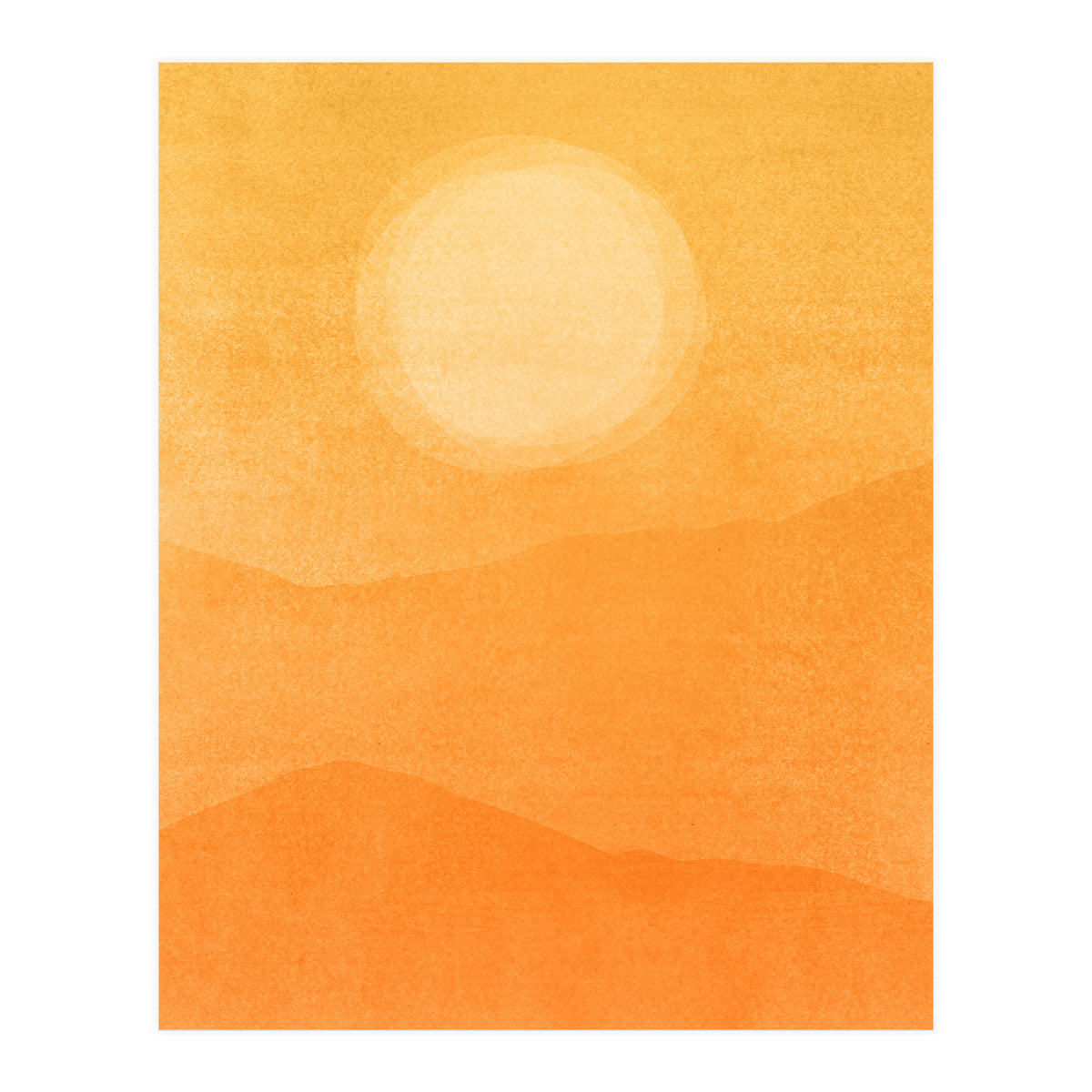 Golden Afternoon Abstract (Print Only)