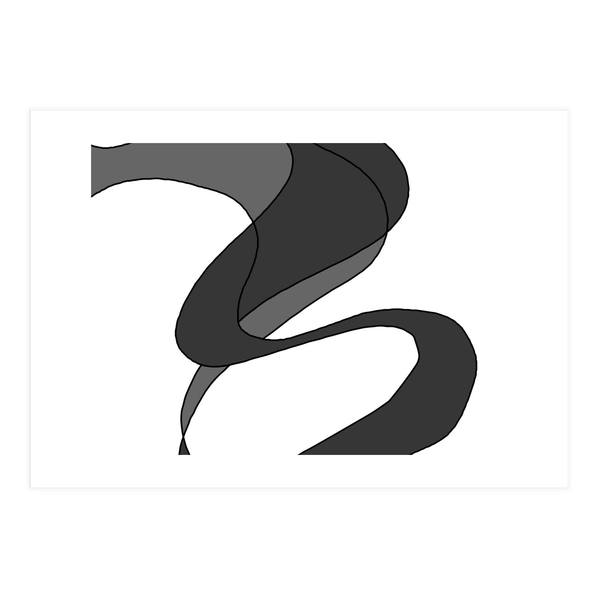 Grey Waves 6 (Print Only)