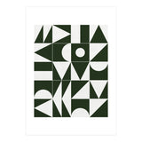 My Favorite Geometric Patterns No.15 - Deep Green (Print Only) thumbnail