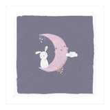 Baby Bunny And Moon (Print Only) thumbnail
