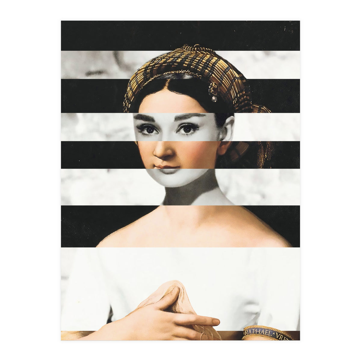 Raphael's La Fornarina & Audrey Hepburn (Print Only)