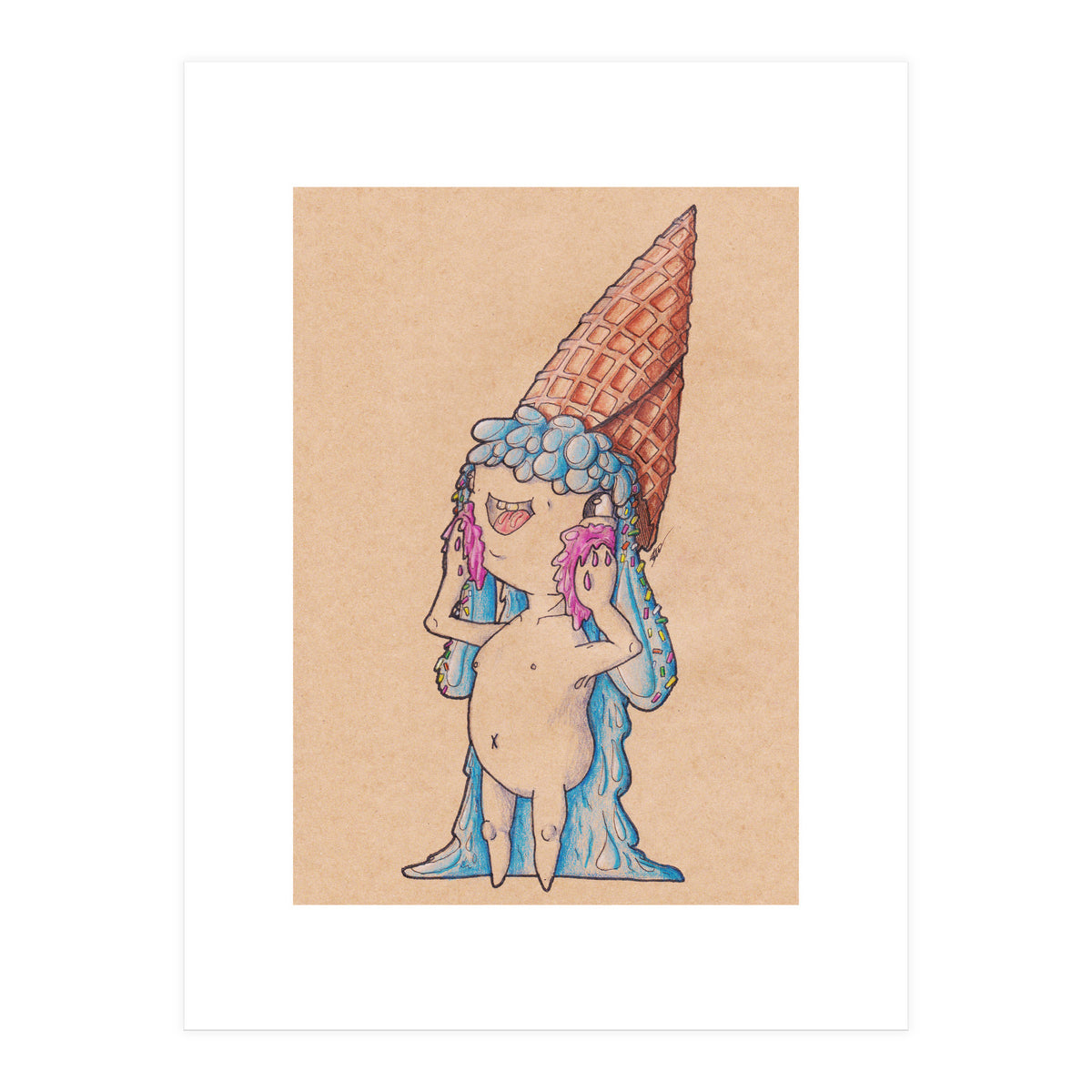 Ice Cream Gluttony (Print Only)