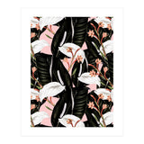 Flowery exotic botanical pink (Print Only) thumbnail