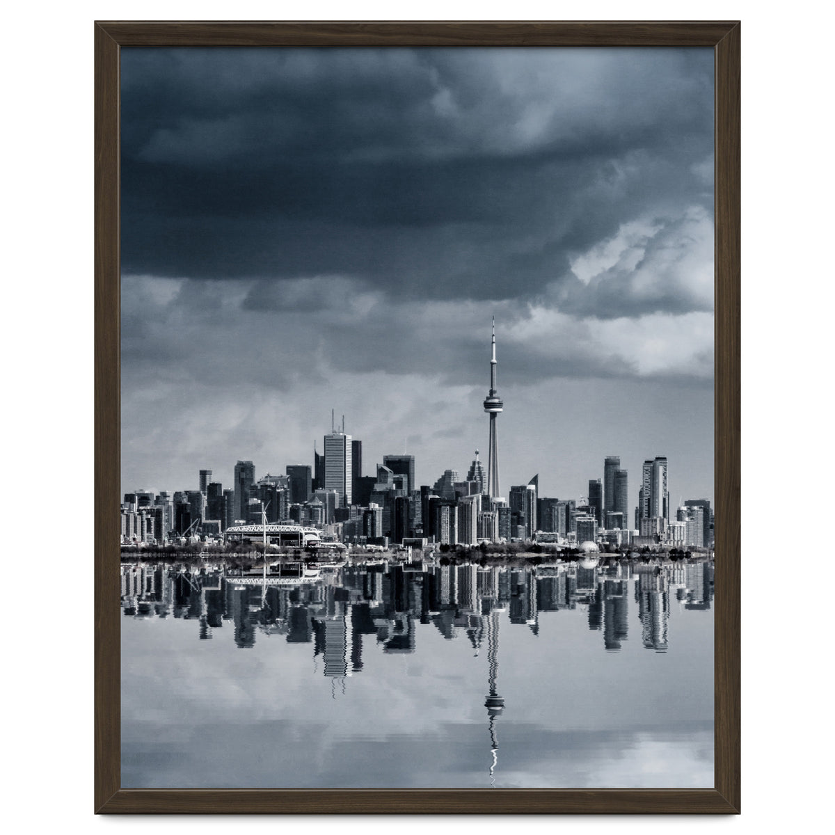 Toronto Skyline From Colonel Samuel Smith Park Reflection No 1