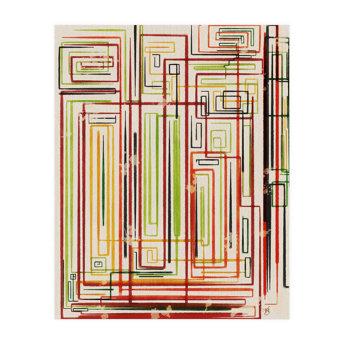 Stuck In Lines (Print Only)