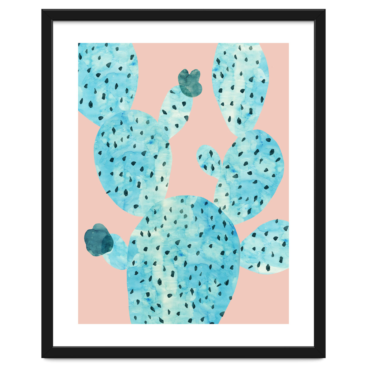 Watercolor of cacti III