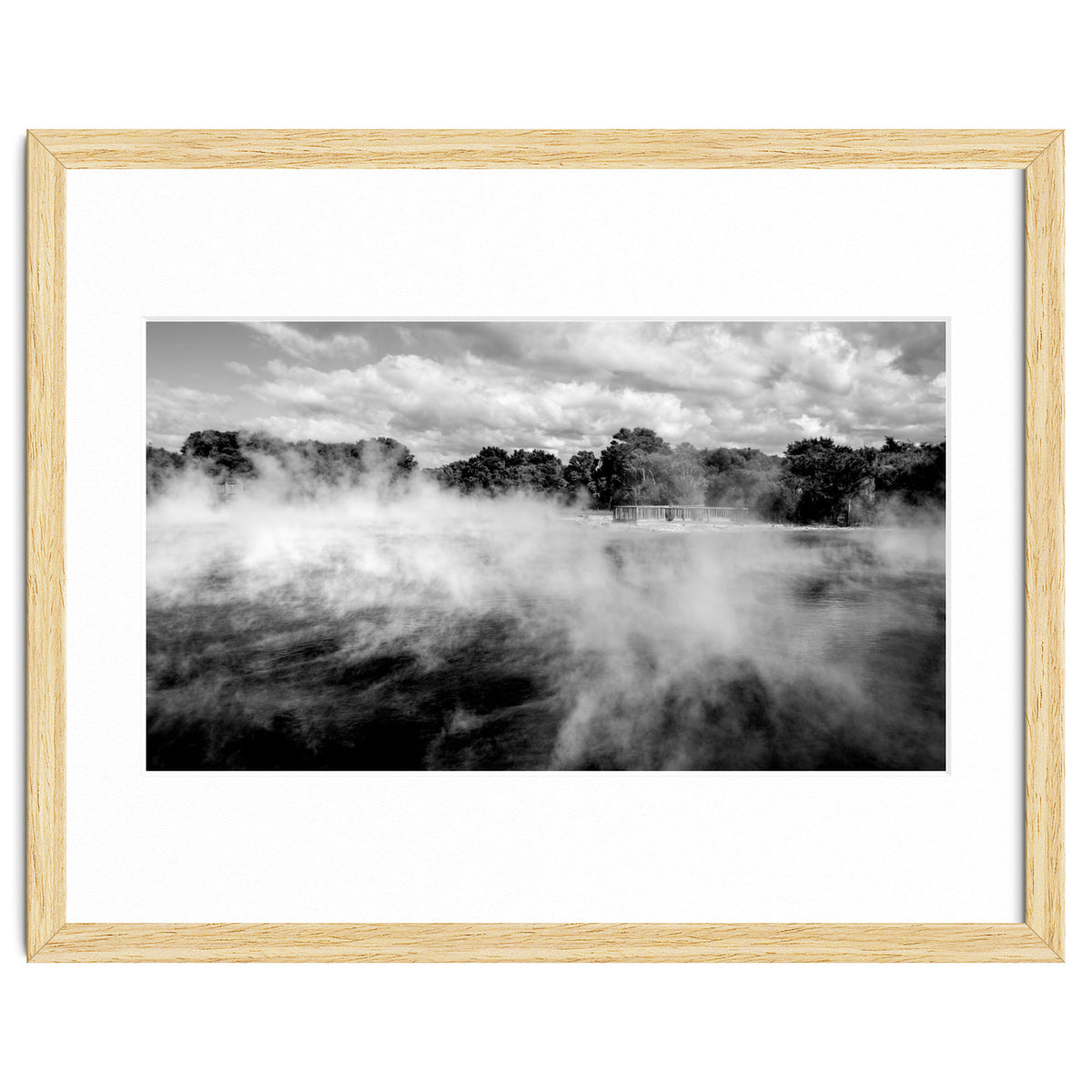 Vapors in Rotorua, New Zealand Art Print