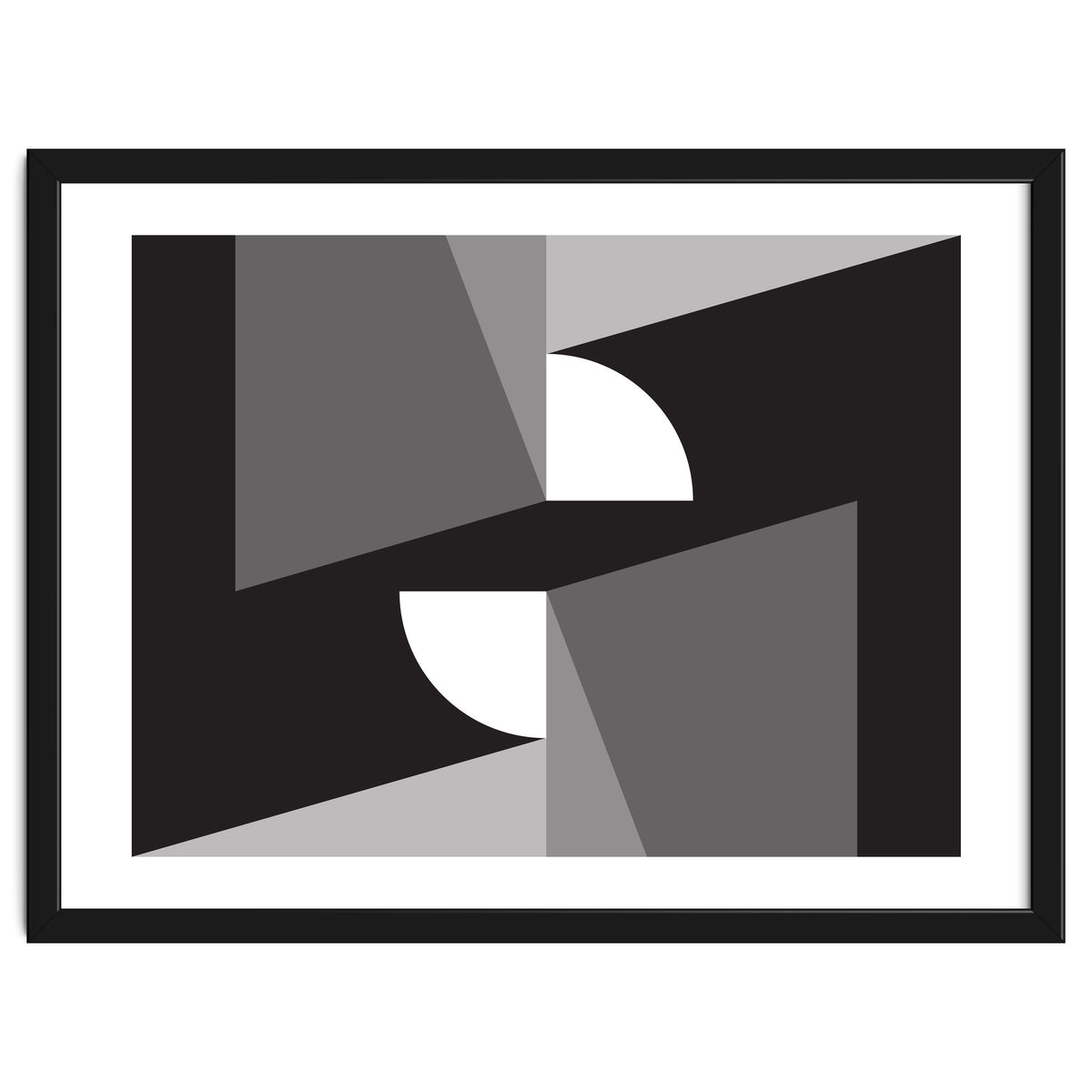 Geometric Shapes No. 11 - monochrome