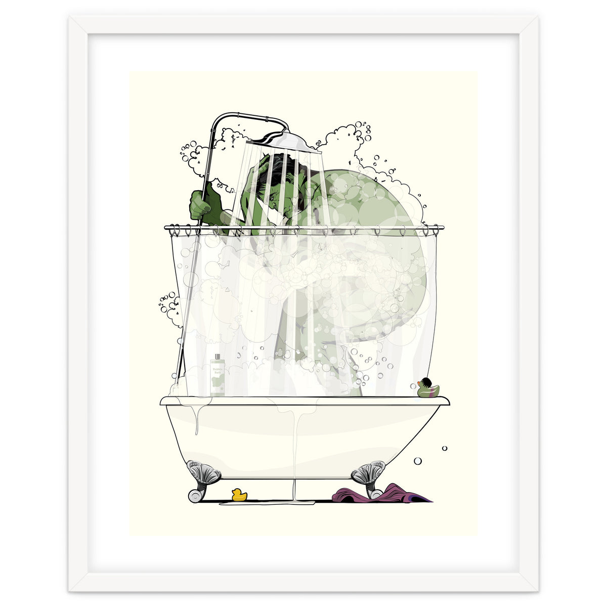 Hulk in the Shower, funny bathroom humour