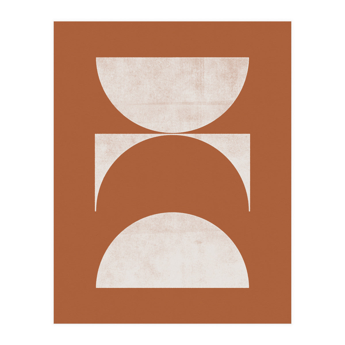 Mid-Century Modern No.21 - Woodblock Print (Print Only)