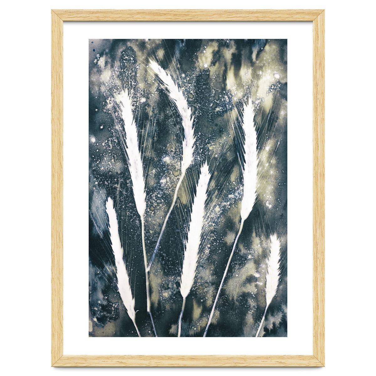 Indigo Blue Botanical Leaves No. 15