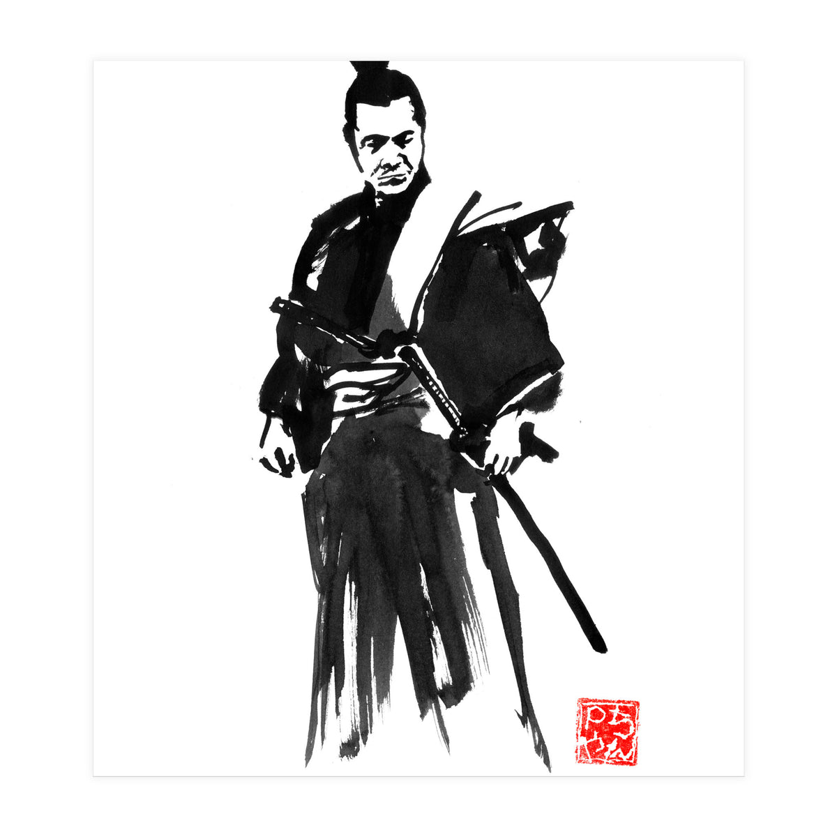 Toshiro mifune, the samurai (Print Only)