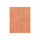 My Favorite Geometric Patterns No.23 - Coral (Print Only) thumbnail