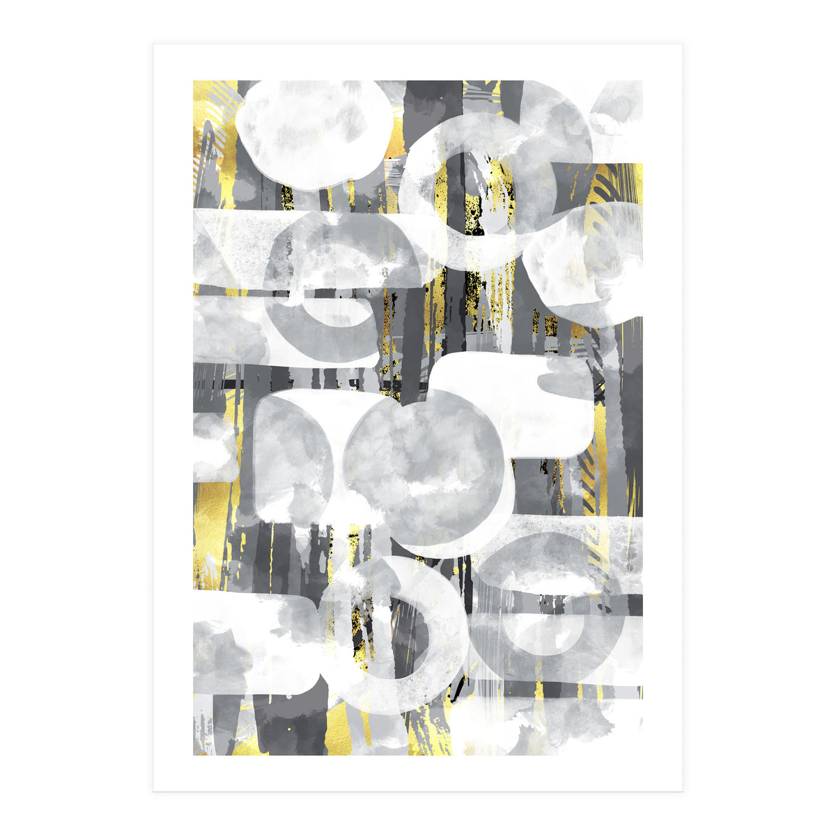 Abstract Painting No. 58 | Play with shapes and colors (Print Only)