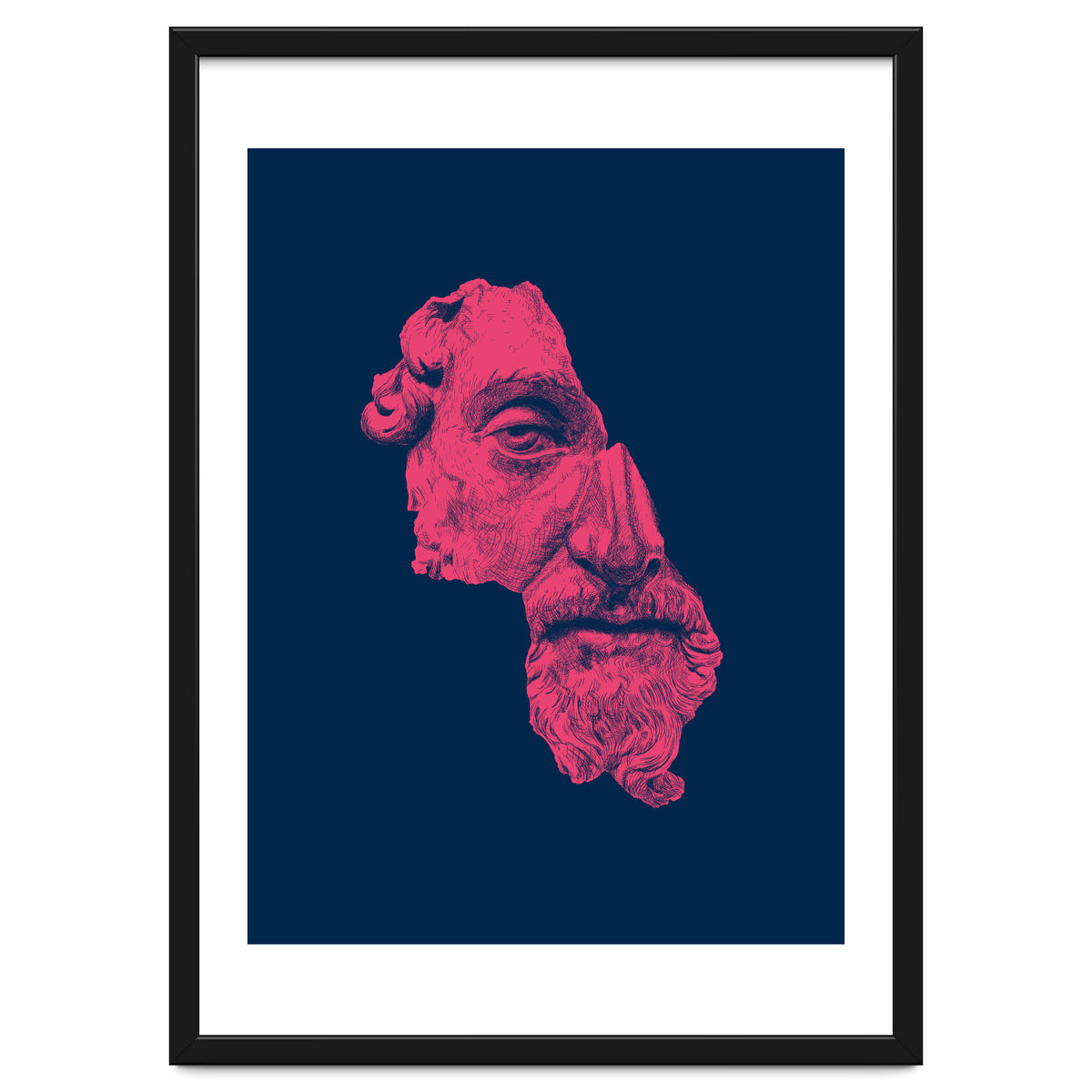 MARCUS AURELIUS ANTONINUS AUGUSTUS / prussian blue / vivid red