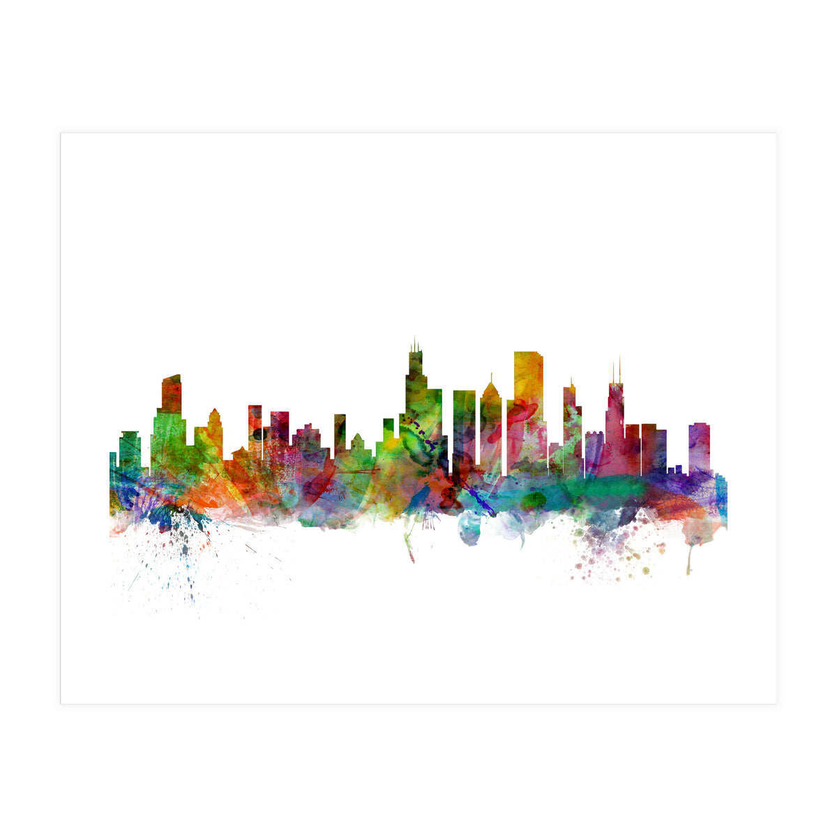 Chicago Illinois Skyline (Print Only)