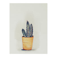 Cactus in yellow pot (Print Only)