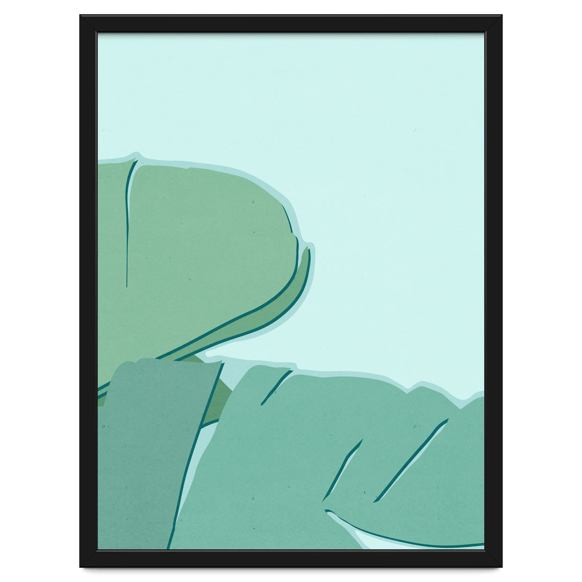 Abstract Banana Leaves Two - Greener Eden