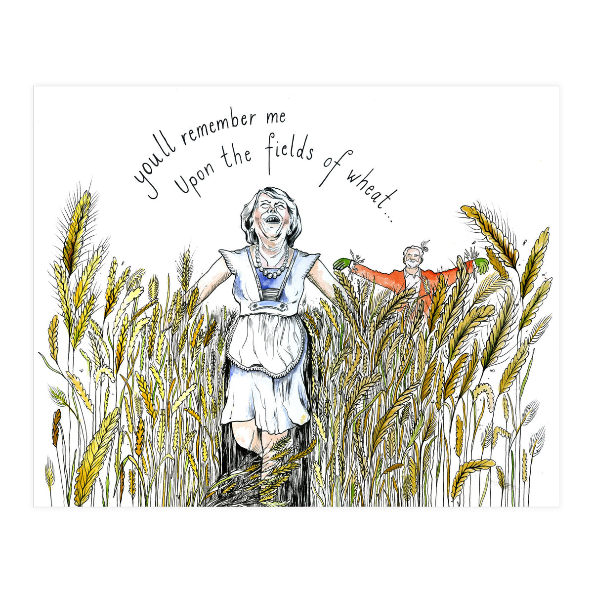 Upon The Fields Of Wheat (Print Only)