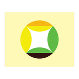 Geometric Shapes No. 21 - yellow, green & orange (Print Only) thumbnail