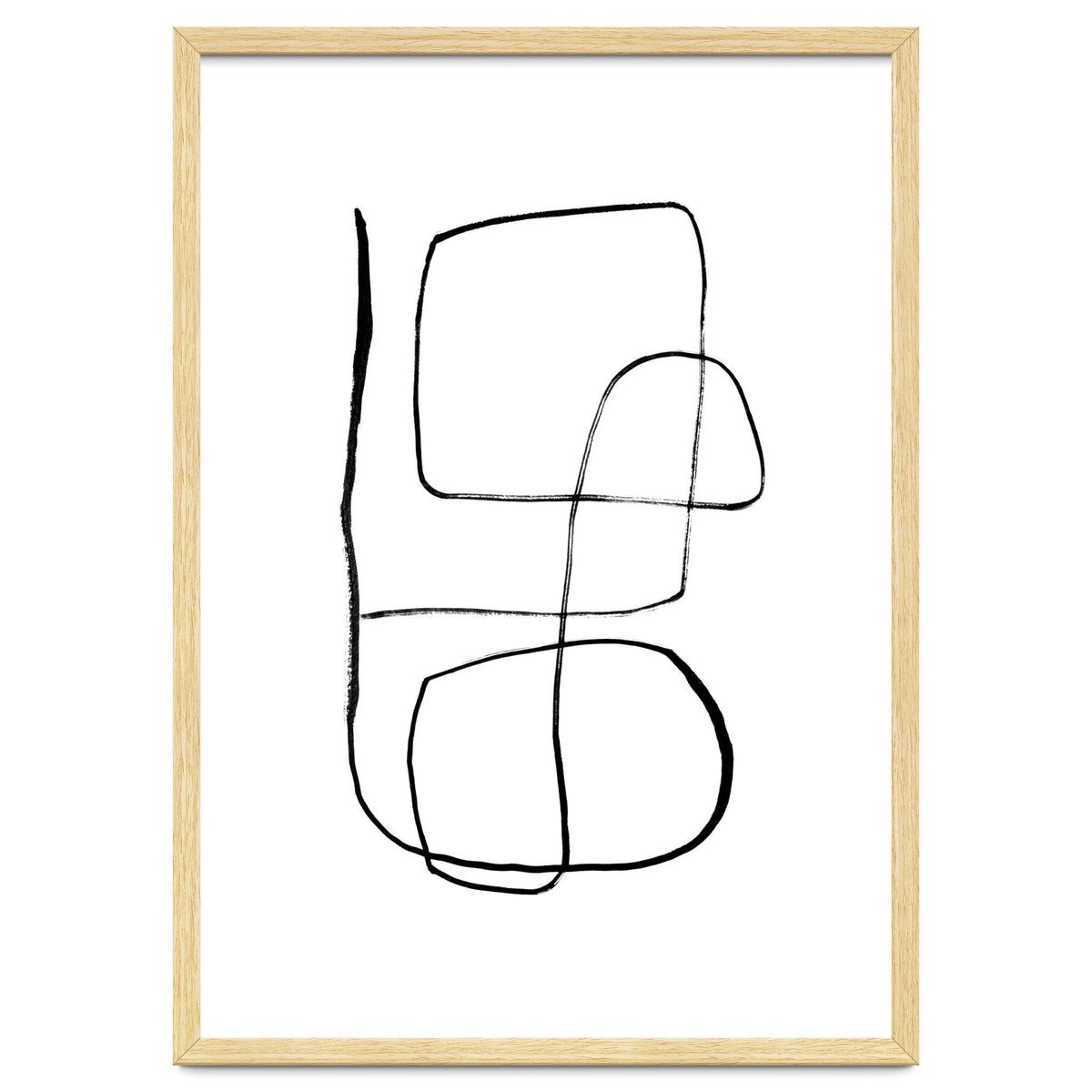 Mid-Century Line Art Print #3