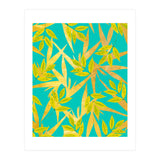 Gold & Teal Florals (Print Only) thumbnail